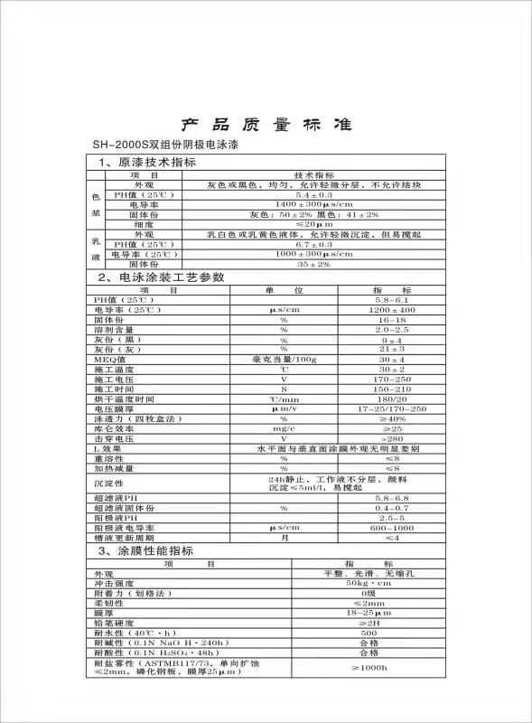 湖北電泳漆生產廠家